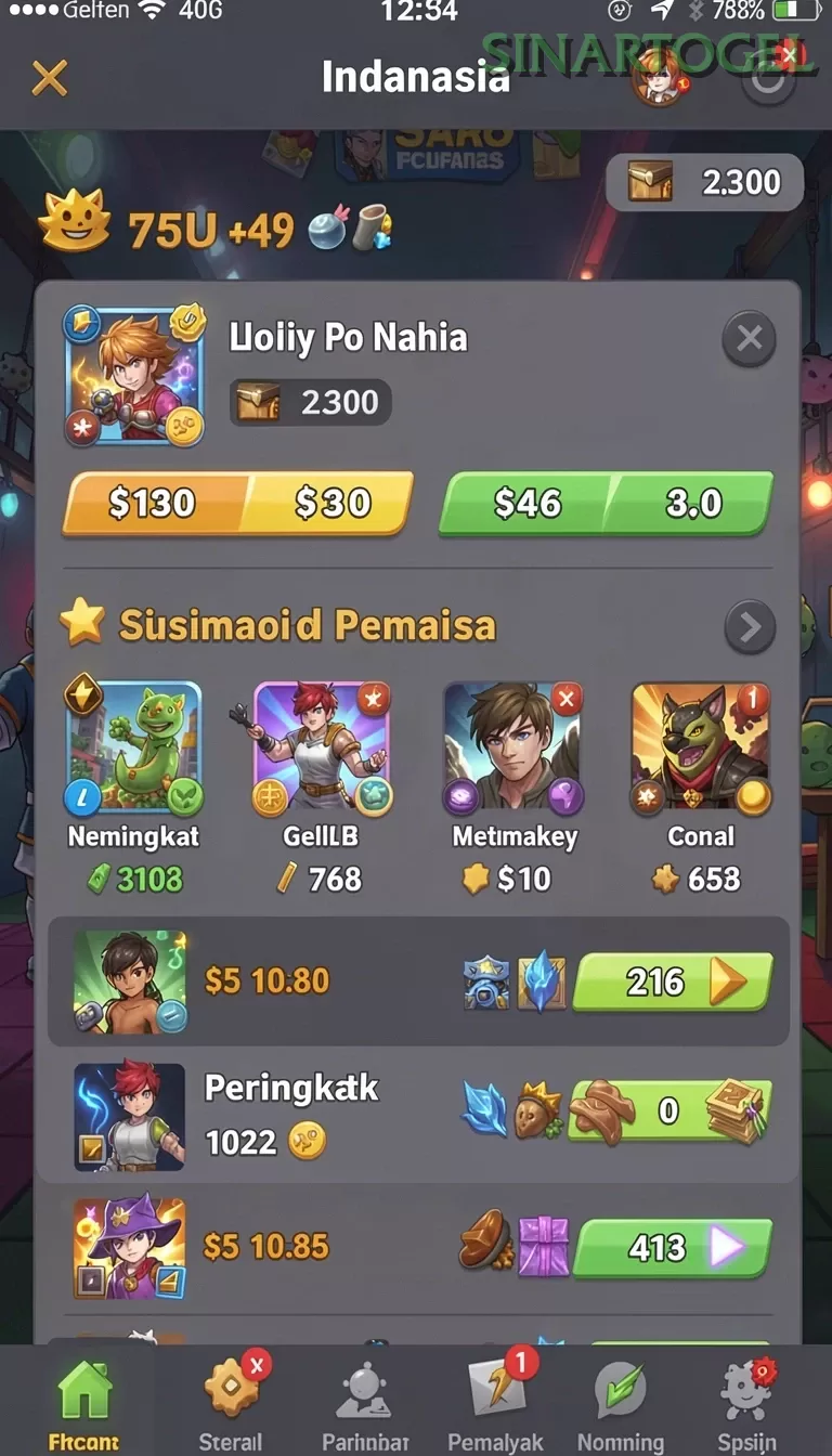 Cuplikan layar AMAN33 — menu navigasi