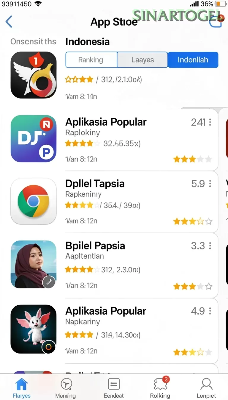 Cuplikan layar DORA77 — aktivitas